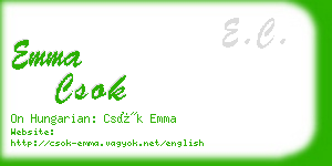 emma csok business card